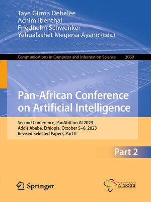 cover image of Pan-African Conference on Artificial Intelligence